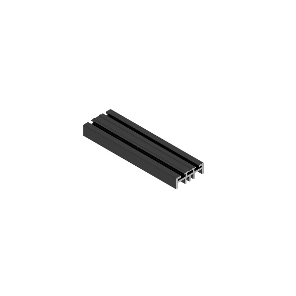 IBC Stoßverbinder Einlegeschiene 30/35 schwarz